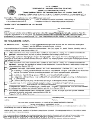 Hawaii Hc 5 PDF Form