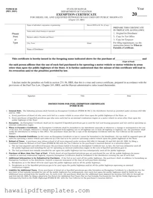 Hawaii M 38 PDF Form